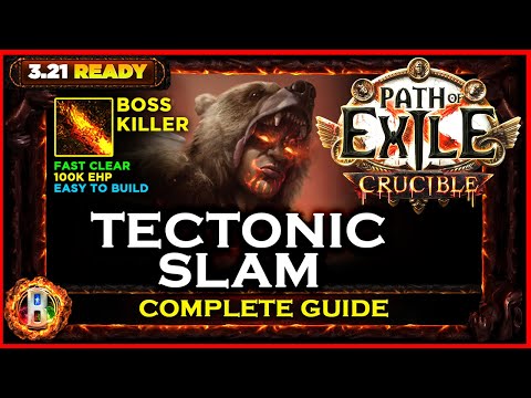 [PoE 3.21] ONI-GOROSHI TECTONIC SLAM CHIEFTAIN - COMPLETE GUIDE - PATH OF EXILE CRUCIBLE POE BUILDS