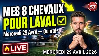🔥 QUINTÉ+ LAVAL 29/04 | MES 8 CHEVAUX + 3 COMBOS | ANALYSE COMPLÈTE ATTELÉ 2025