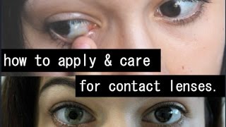 HOW TO APPLY, REMOVE & CARE FOR COLORED CONTACT LENSES // Elisa Naomi screenshot 5