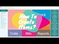 Part 2 How to Create Items in Sabji Mandi Software