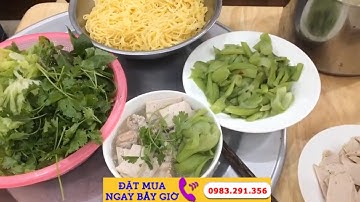 Cách nấu Bún Mọc ngon, Bún mọc chuẩn vị, hấp dẫn tại nhà làm từ bún ngô Sen Food 0983.291.356