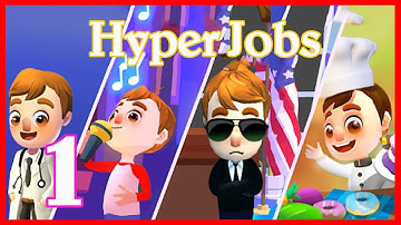 Hyper Jobs - Gameplay Walkthrough Part 1 Levels 1-40 (Android,iOS)