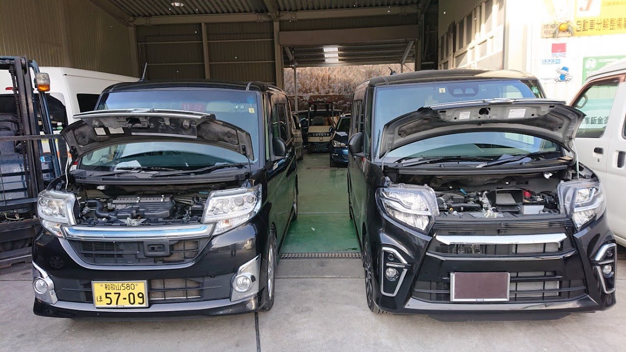 新旧タントカスタム】DAIHATSUタント、LA600SとLA650Sの樹脂パーツと