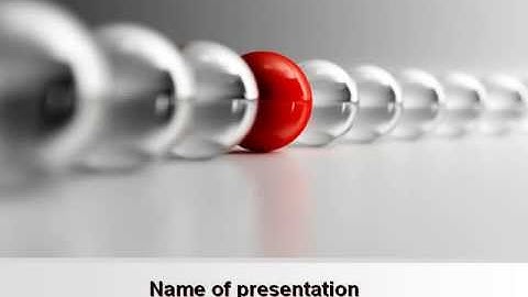 Red Ball PowerPoint Template by PoweredTemplate.com