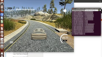 Self driving car : Convolutional Neural Network driving a car in an open source simulator