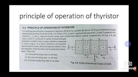 Power electronics IE 305, unit 1.1 Principle, Construction and characteristics of SCR Part 1