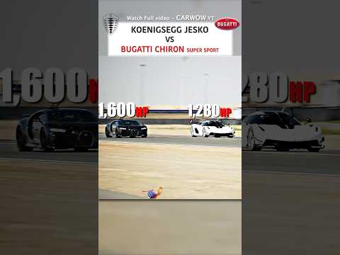 Koenigsegg Jesko vs Bugatti Chiron Super Sport – DRAG RACE