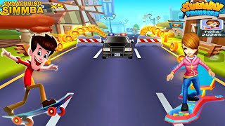 Subway Princess Runner V/S Smashing Simmba Run - Fun Games Ever!!! Android/iOS Gameplay HD 2022 screenshot 5