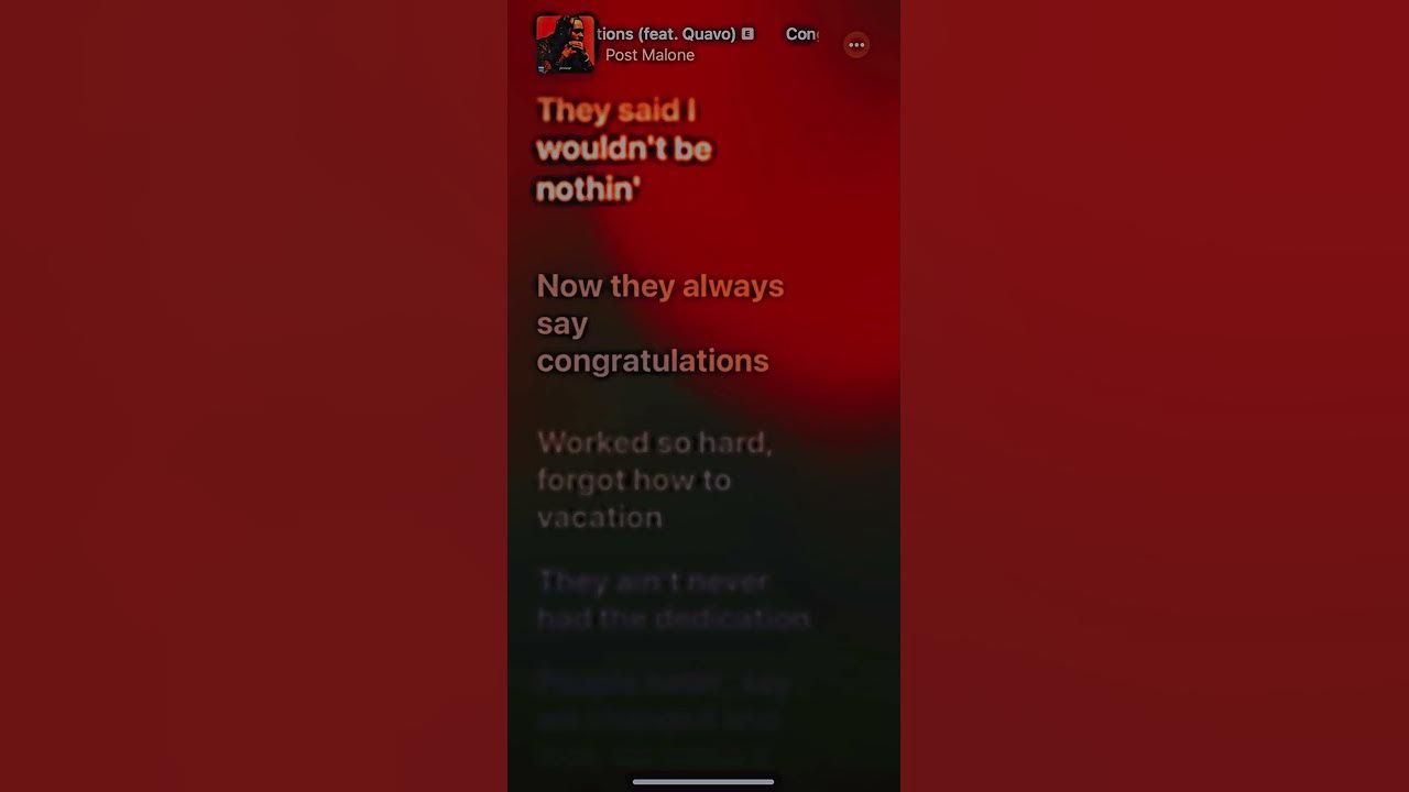 Congratulations - Post Malone