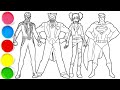 Draw Four Legendary Superheroes in Minutes - Spider-Man, The Joker, Harley Quinn &amp; Superman