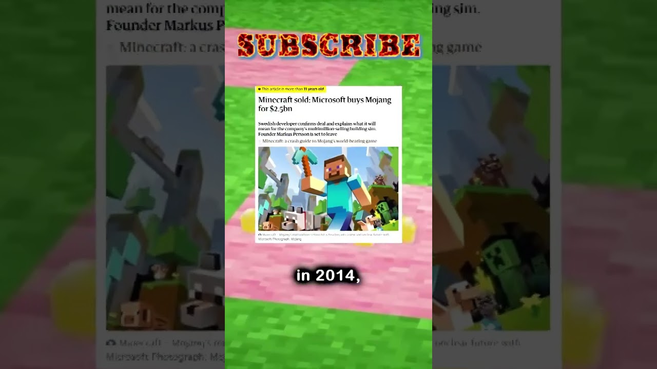 Did Notch QUIT Minecraft YEARS Before Selling It?! #shorts #minecraft