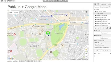 Real-time Tracking: PubNub + Google map