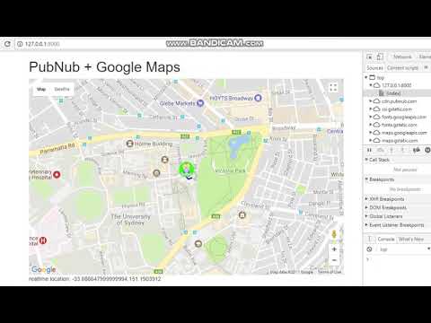 Real-time Tracking: PubNub + Google map