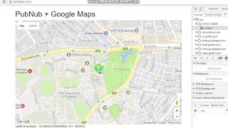 Real-time Tracking: PubNub + Google map