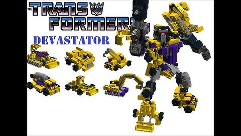 Lego Transformer Constructicon Devastator G2 Combiner Micro By BX Brix
