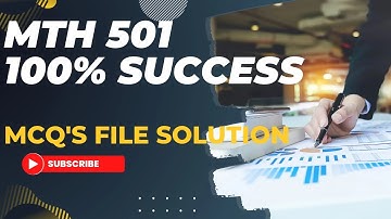 MTH 501 final term  important repeated MCQ