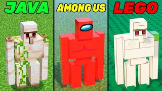 java vs sus vs lego