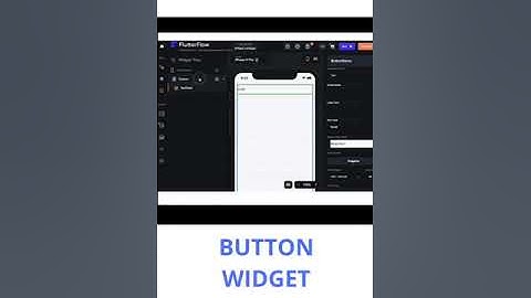 FLUTTERFLOW BUTTON WIDGET #flutterflow #videotutorial #flutter #shorts #button