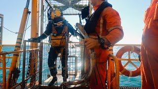 36” Riser Clamp installation in the Persian Gulf