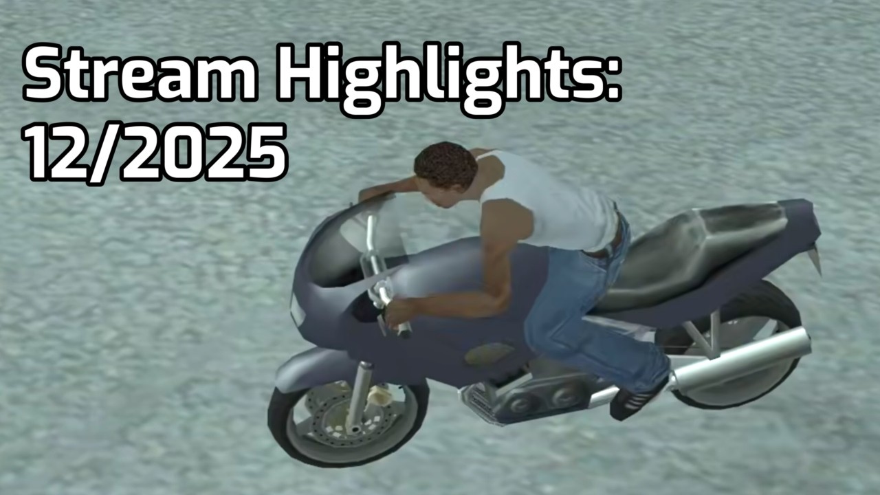 Stream Highlights: 12/2025