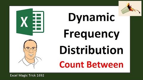 Dynamic Count Between Lower & Upper Limit Report! Excel Magic Trick 1692.