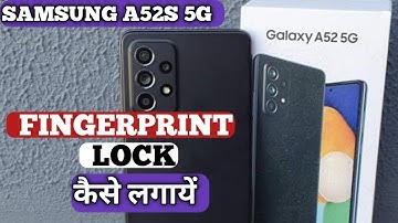 How To Set Fingerprint Lock in Samsung A52s | Samsung A52s Finger Lock कैसे लगायें | @akstech4u