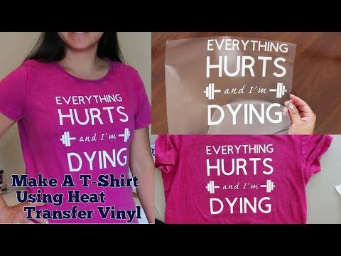How to Put Heat Transfer Vinyl (HTV) on T-Shirt | DIY | Make Your Own T-Shirt