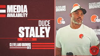 Cleveland Browns Running Backs Coach Duce Staley Talks Browns RB Room After Losing Quinshon Judkins