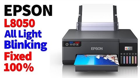 Epson L8050 All Lights Blinking? Easy Fix to Get Your Printer Working Again!