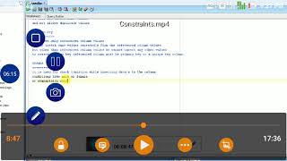 Oracle Constraints
