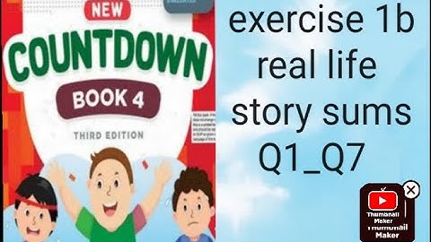 oxford ||new countdown book 4 third edition|| chapter 1 |exercise1b real life story sums page 13