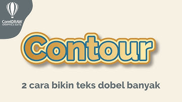 2 CARA BIKIN TULISAN DOBEL BANYAK DI COREL DRAW