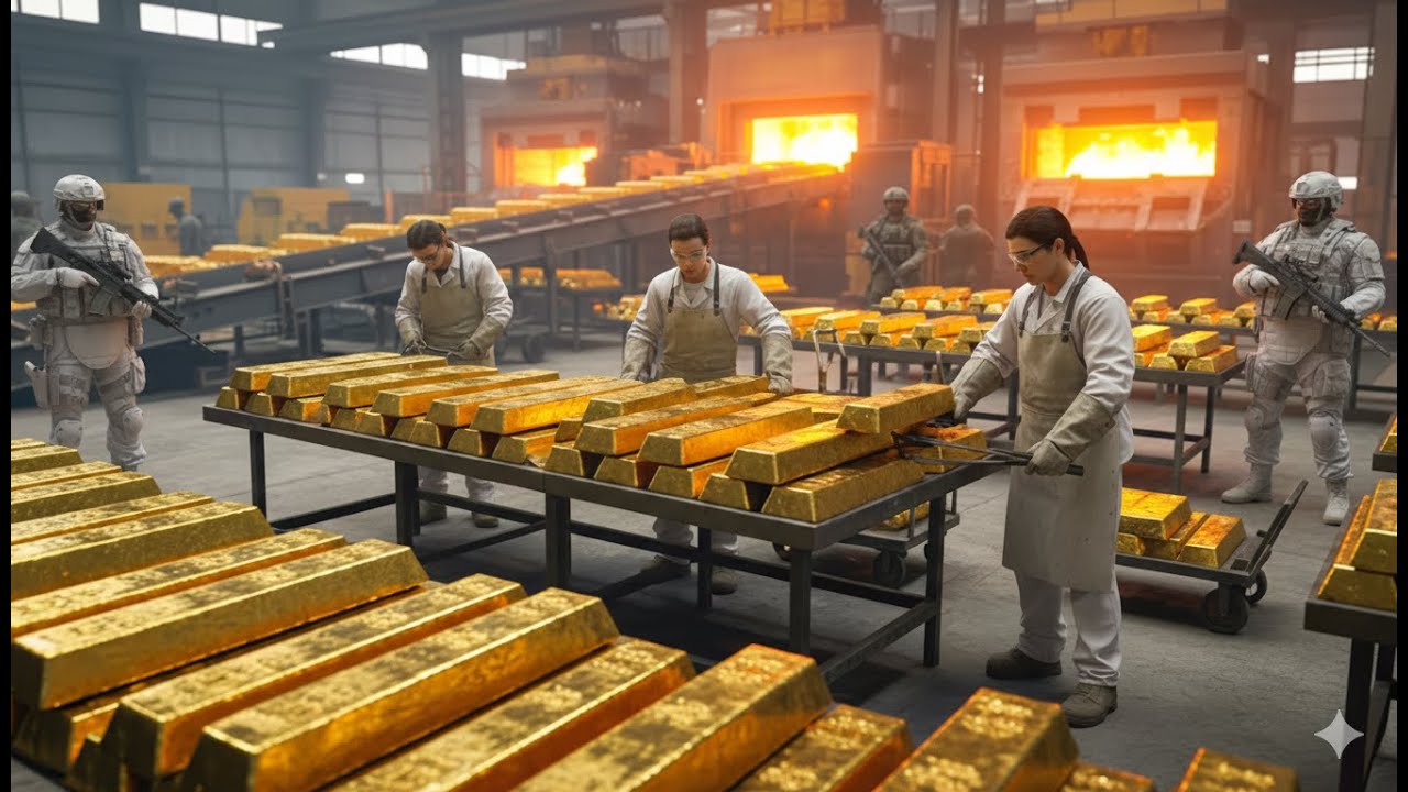Inside a High-Tech Gold Refinery: From Raw Gold to 999.9 Bullion ...