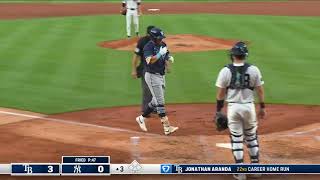 Jonathan Aranda's 12th home run of the 2025 season