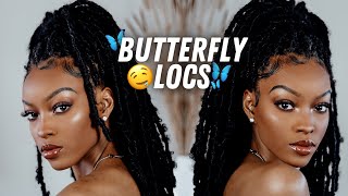 INDIVIDUAL CROCHET BUTTERFLY LOCS, PREDISTRESSED, NO WRAPPING! feat. Janet Collection | Slim Reshae