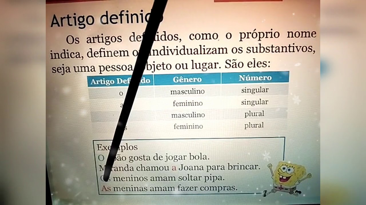 Artigos: definidos e indefinidos 5° ano - YouTube
