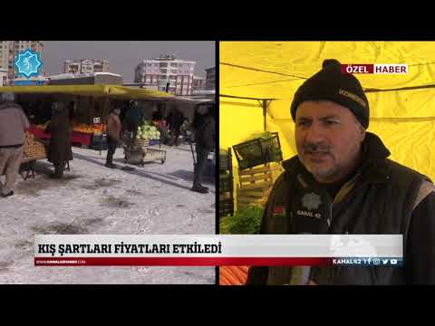 Kış şartları Pazar Fiyatlarını etkiledi - Kanal 42