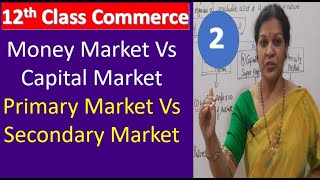 2 Money Market Vs Capital Market - Primary Market Vs Secondary Market - 12Th Class Commerce Subj