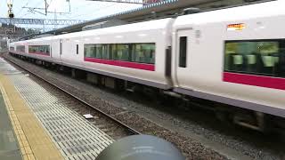 常磐線　E657系カツK5編成「しあわせの風ふくしま」ラッピング　78M　特急ときわ78号 品川 行　水戸駅到着　2026.04.09