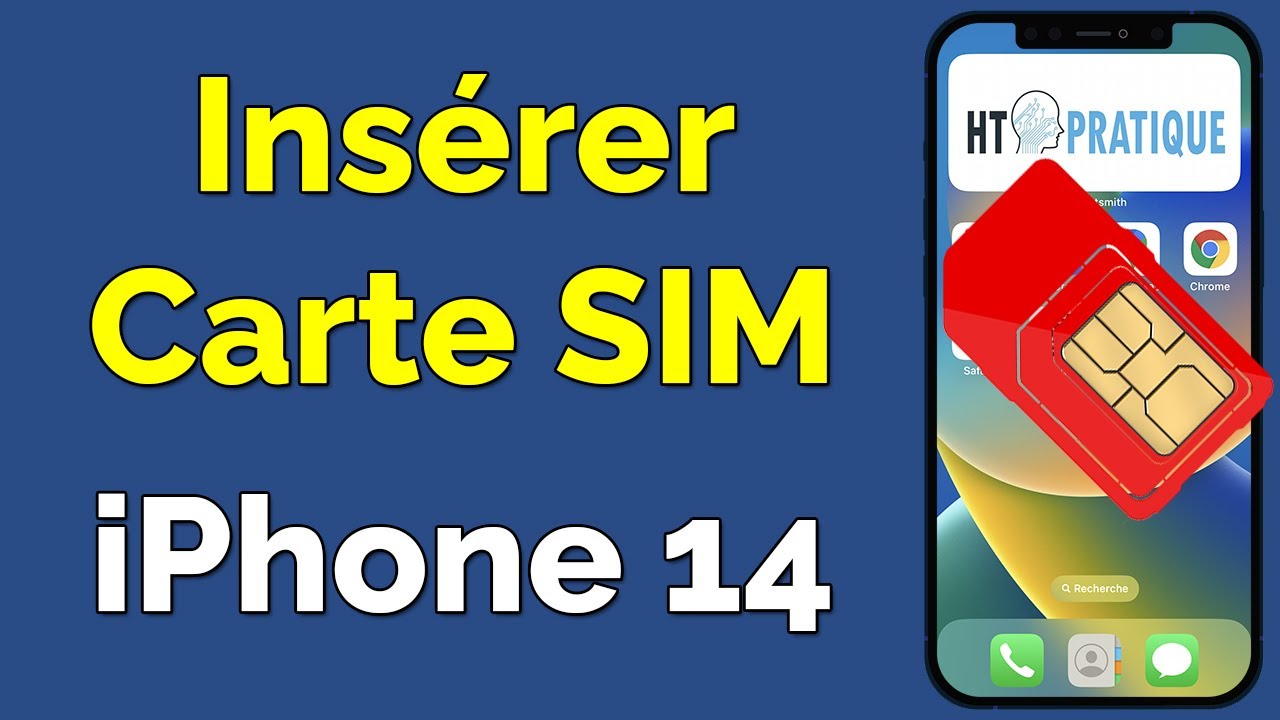 Comment mettre une Carte SIM dans un iPhone 14 (Pro Max), insérer carte