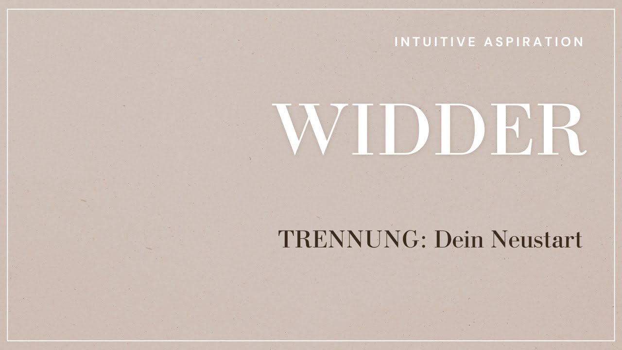 TRENNUNG: Widder⚠️ HALT STOP! Diese letzten Illusionen verhindert deinen NEUSTART!