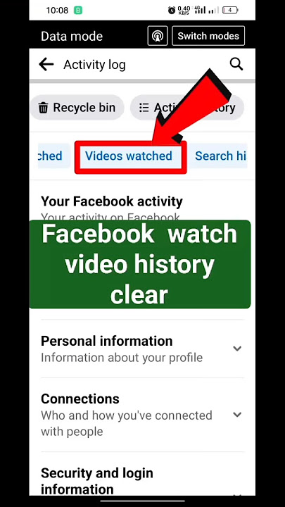 how to clear watch video history in facebook | delete Facebook watch history