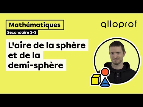 Vidéo: Comment trouve-t-on la surface totale d'une sphère ?