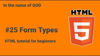 🚀 HTML tutorial for beginners - Input Types