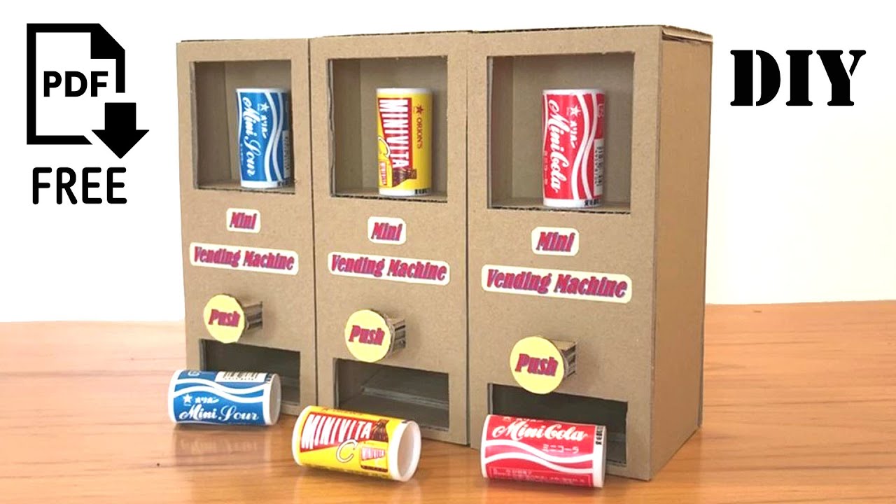 ミニ自動販売機の作り方 オリオンのラムネ How To Make A Mini Vending Machine Youtube
