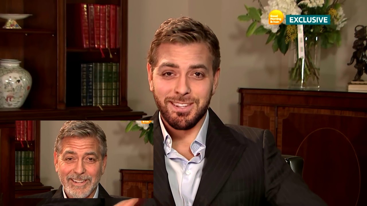 De Aging George Clooney with EbSynth & FaceApp