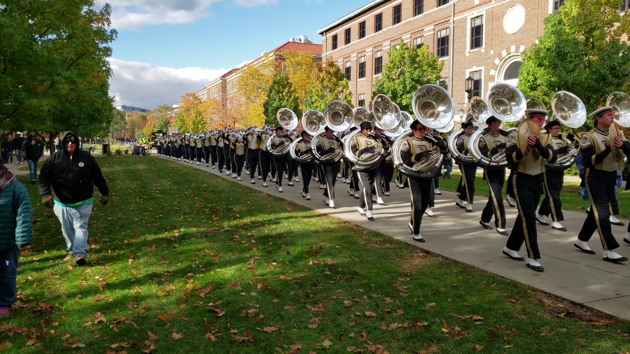 Purdue Band after win over Nebraska YouTube