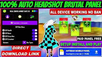 Panel For Mobile FF || Free fire hack New 🔥 FF Panel || free Fire panel Ob51 😈 FF Max Meta Data File