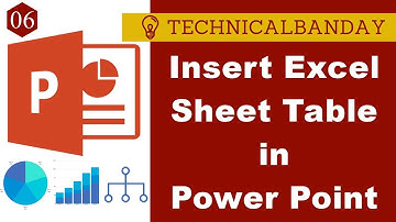 PP006-Insert Excel Sheet Table In PowerPoint || Microsoft Power point 2016 in Hindi || Urdu
