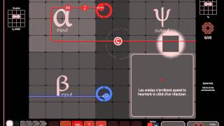 SpaceChem gameplay level 1
